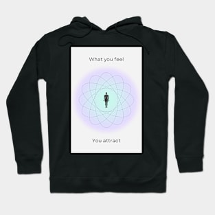 Positive Affirmation Purple Aesthetic Aura Energy Hoodie